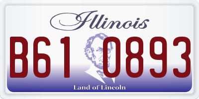 IL license plate B610893