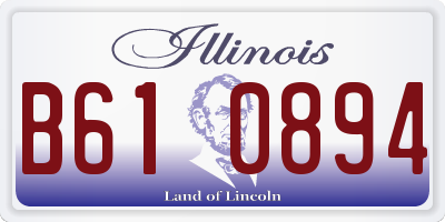IL license plate B610894