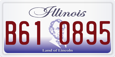 IL license plate B610895