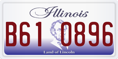 IL license plate B610896