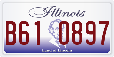 IL license plate B610897