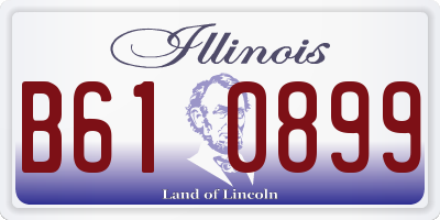 IL license plate B610899
