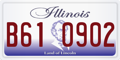 IL license plate B610902