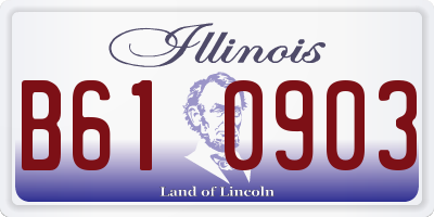 IL license plate B610903