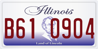 IL license plate B610904