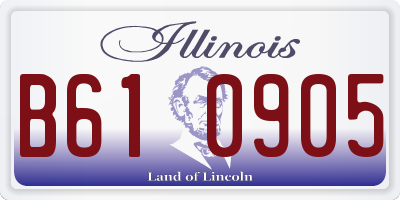 IL license plate B610905