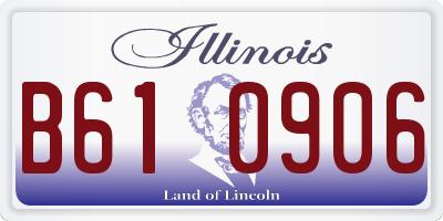 IL license plate B610906