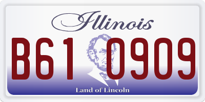 IL license plate B610909