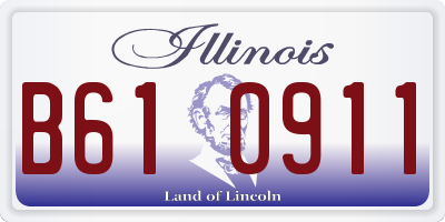 IL license plate B610911