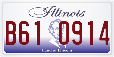 IL license plate B610914