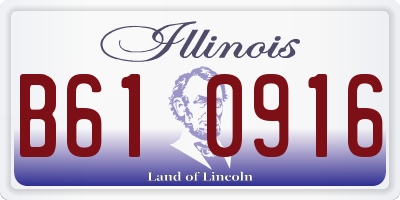 IL license plate B610916