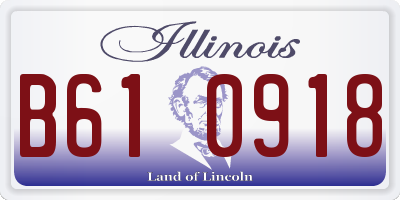 IL license plate B610918