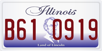IL license plate B610919