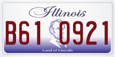 IL license plate B610921