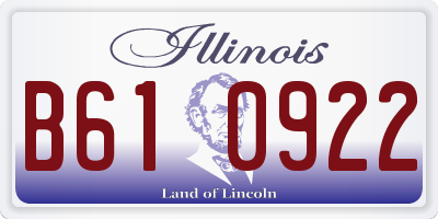 IL license plate B610922