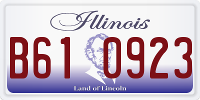 IL license plate B610923