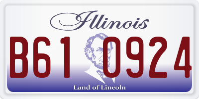 IL license plate B610924