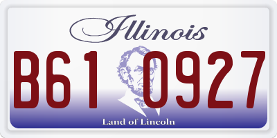 IL license plate B610927