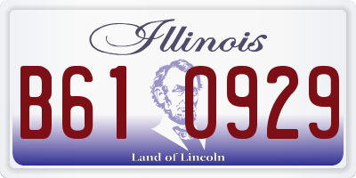 IL license plate B610929