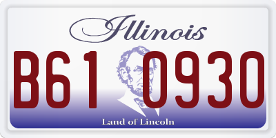 IL license plate B610930