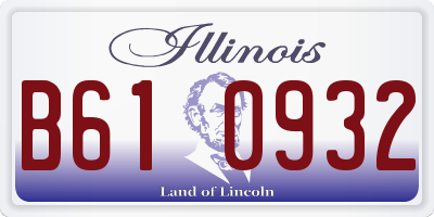 IL license plate B610932