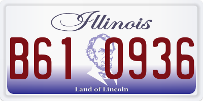 IL license plate B610936