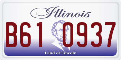 IL license plate B610937