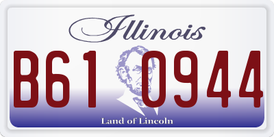 IL license plate B610944