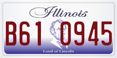 IL license plate B610945