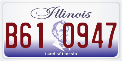 IL license plate B610947