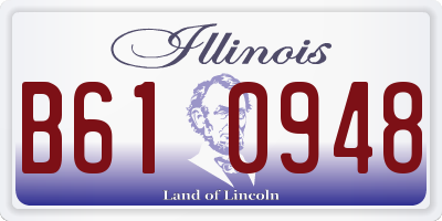 IL license plate B610948