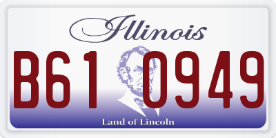 IL license plate B610949