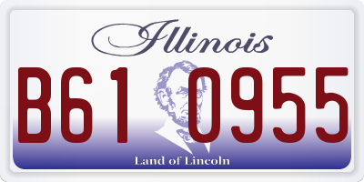 IL license plate B610955