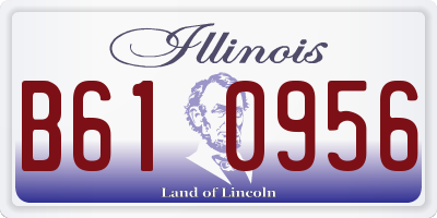 IL license plate B610956