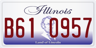 IL license plate B610957