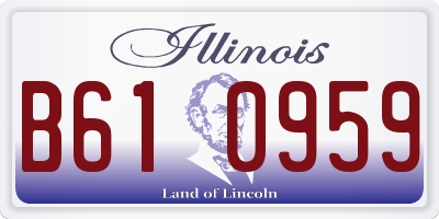 IL license plate B610959