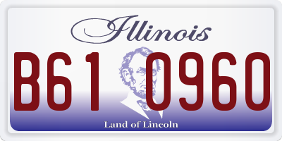 IL license plate B610960