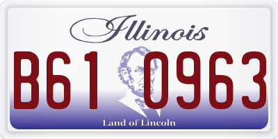 IL license plate B610963