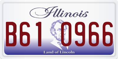IL license plate B610966