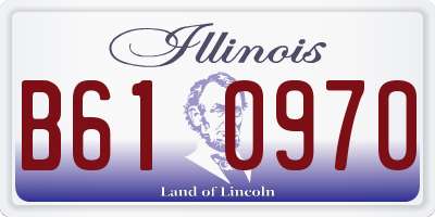 IL license plate B610970