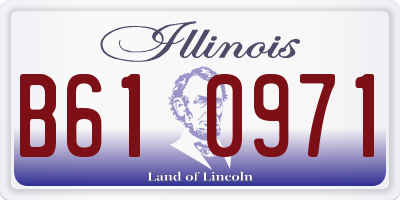 IL license plate B610971