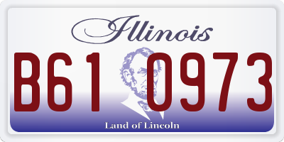 IL license plate B610973