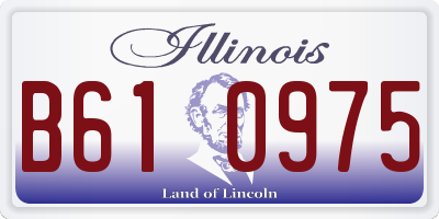 IL license plate B610975