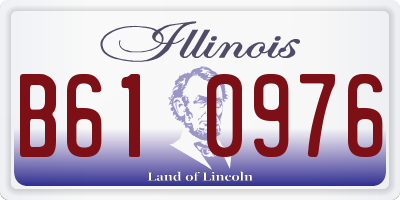 IL license plate B610976
