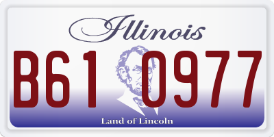 IL license plate B610977