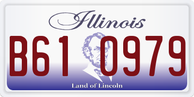 IL license plate B610979