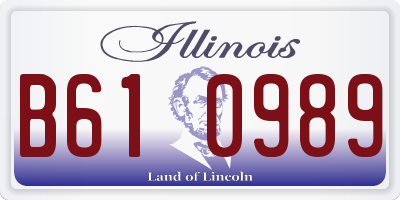 IL license plate B610989