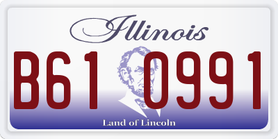 IL license plate B610991