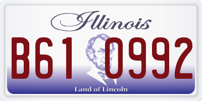 IL license plate B610992