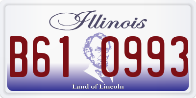 IL license plate B610993
